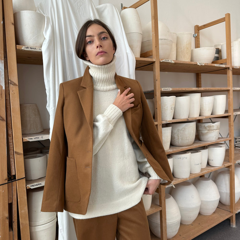 Blazer 4 Wool Camel Re-