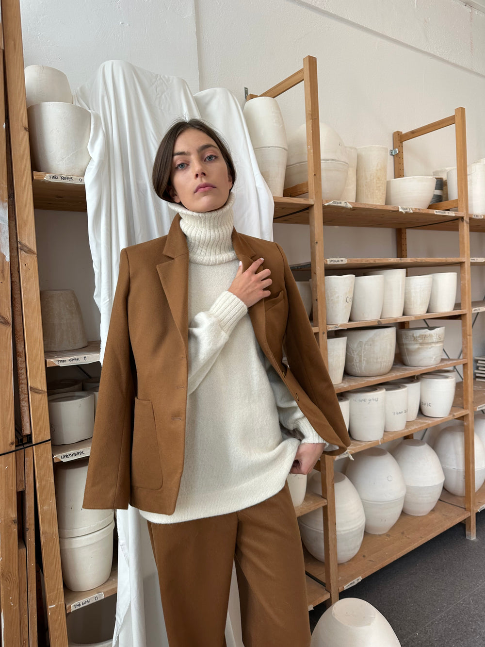 Blazer 4 Wool Camel Re-