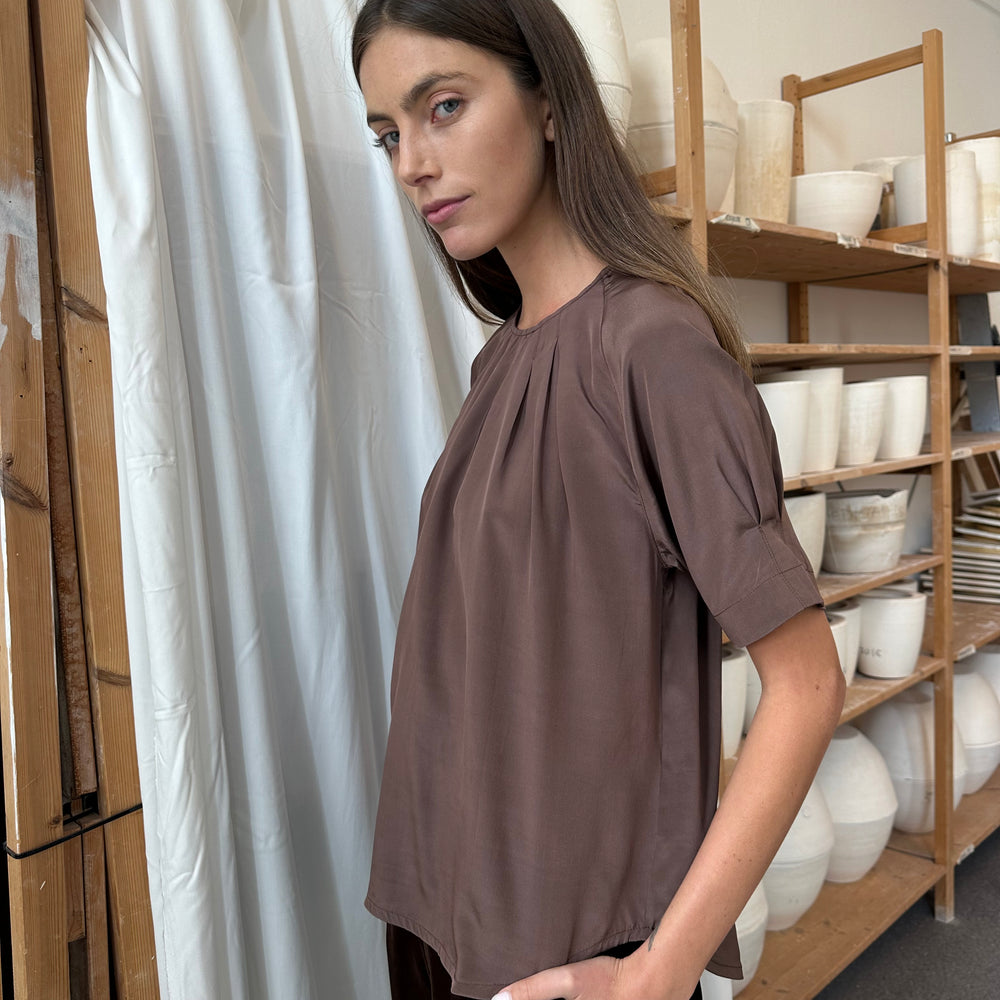 Top Puff Silk Brown Re-