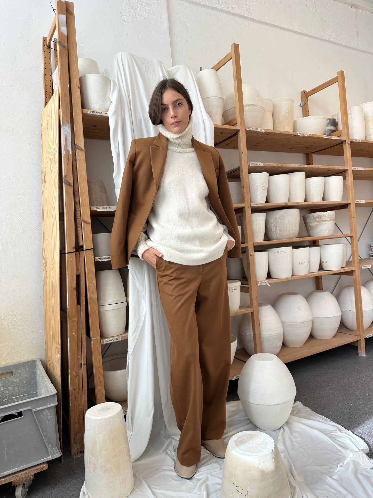 Blazer 4 Wool Camel Re-