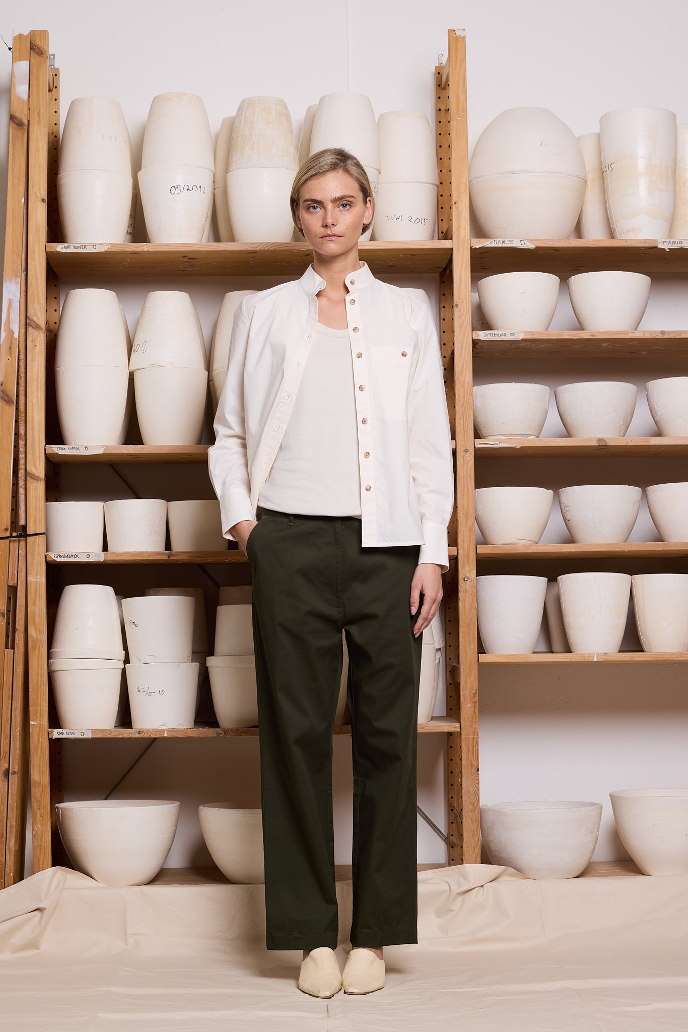 Pant Loose Twill Army Re-