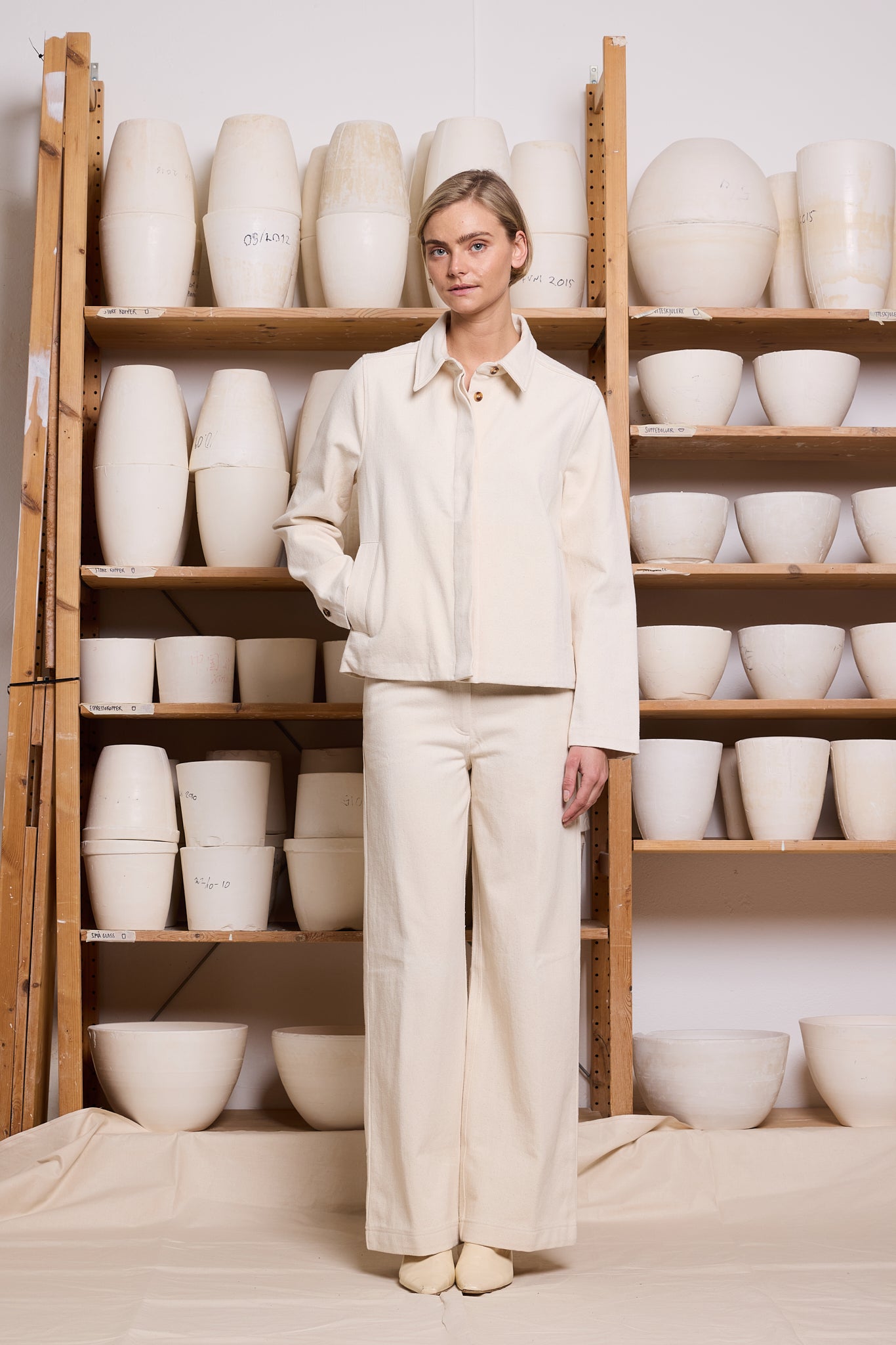 Jacket Short Twill Off-White Re-