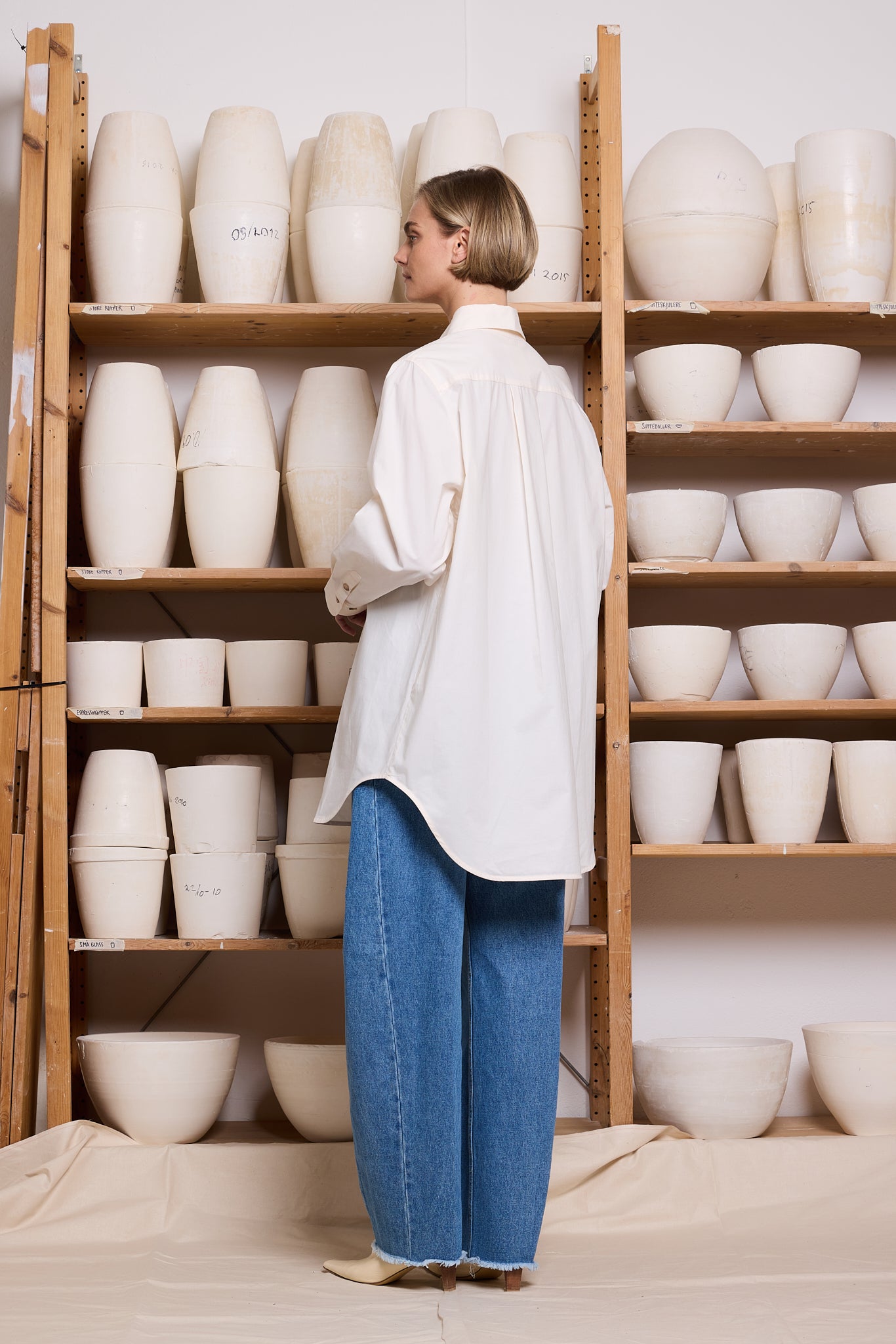 Shirt Big Cotton Off-White Re-