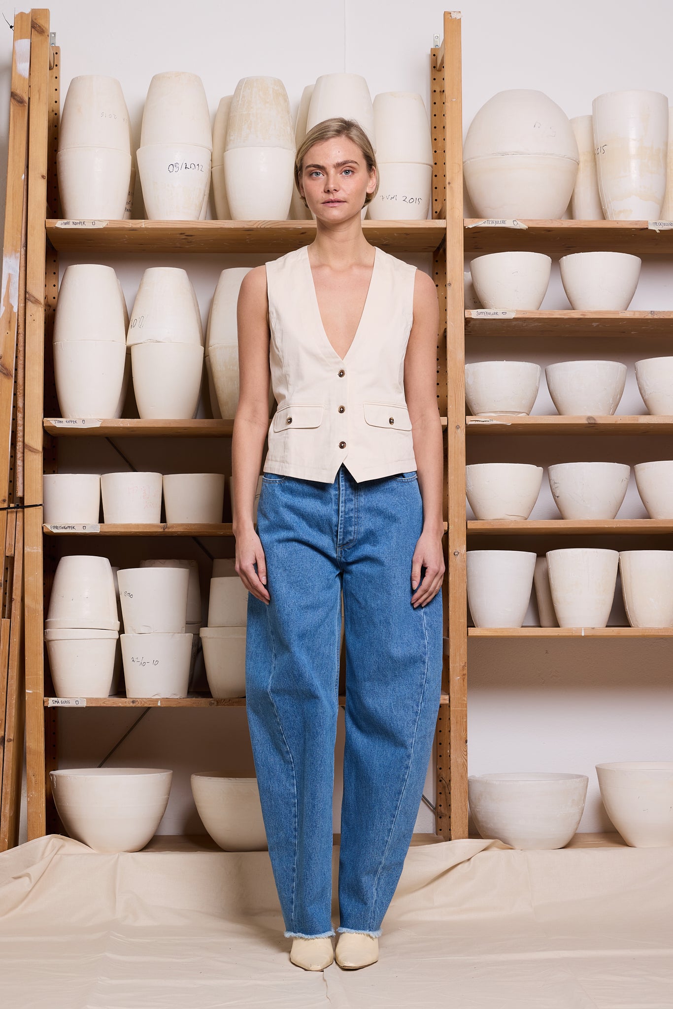 Waistcoat Twill Kitt Re-