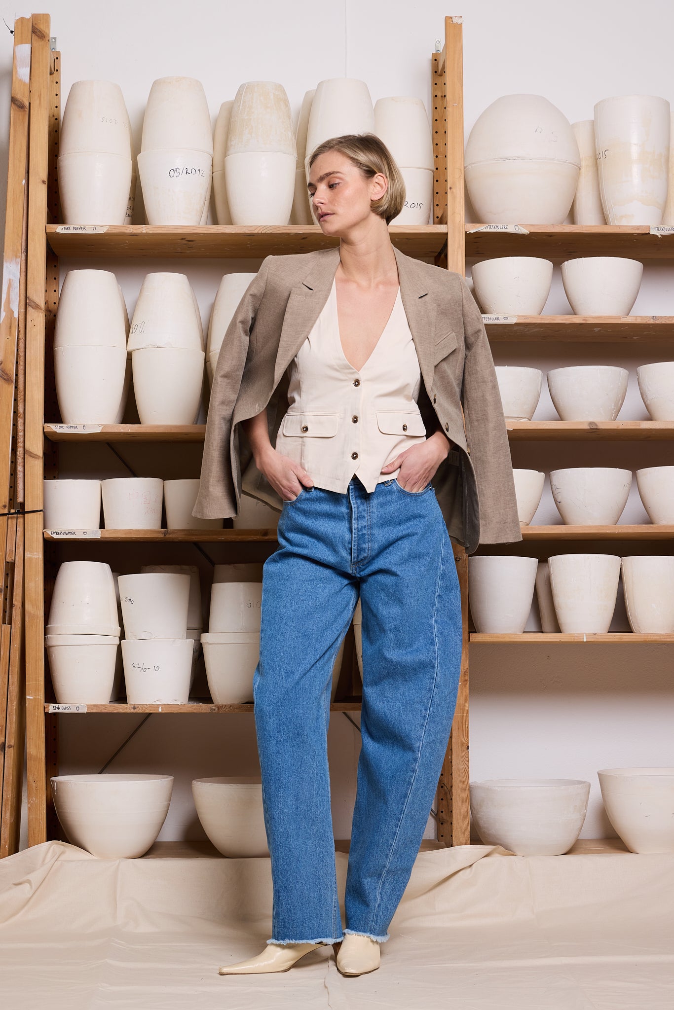 Waistcoat Twill Kitt Re-