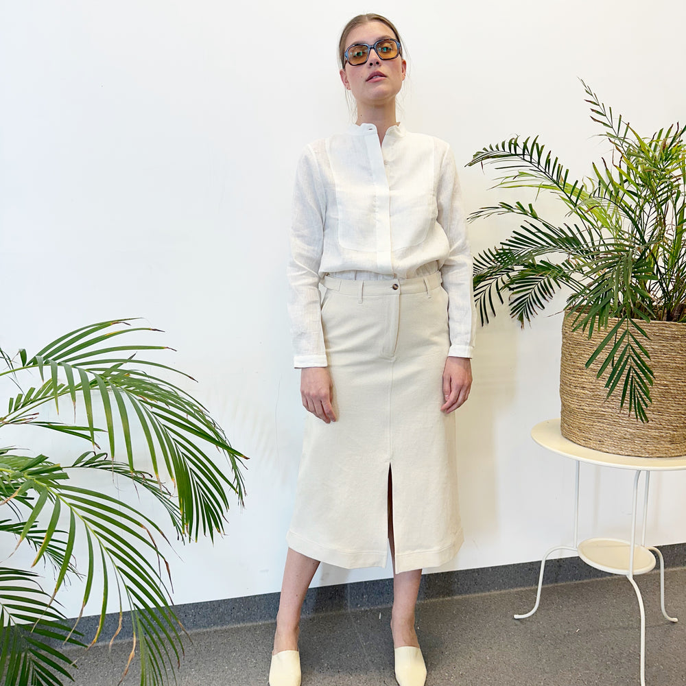 Skirt Twill Off-White Re-