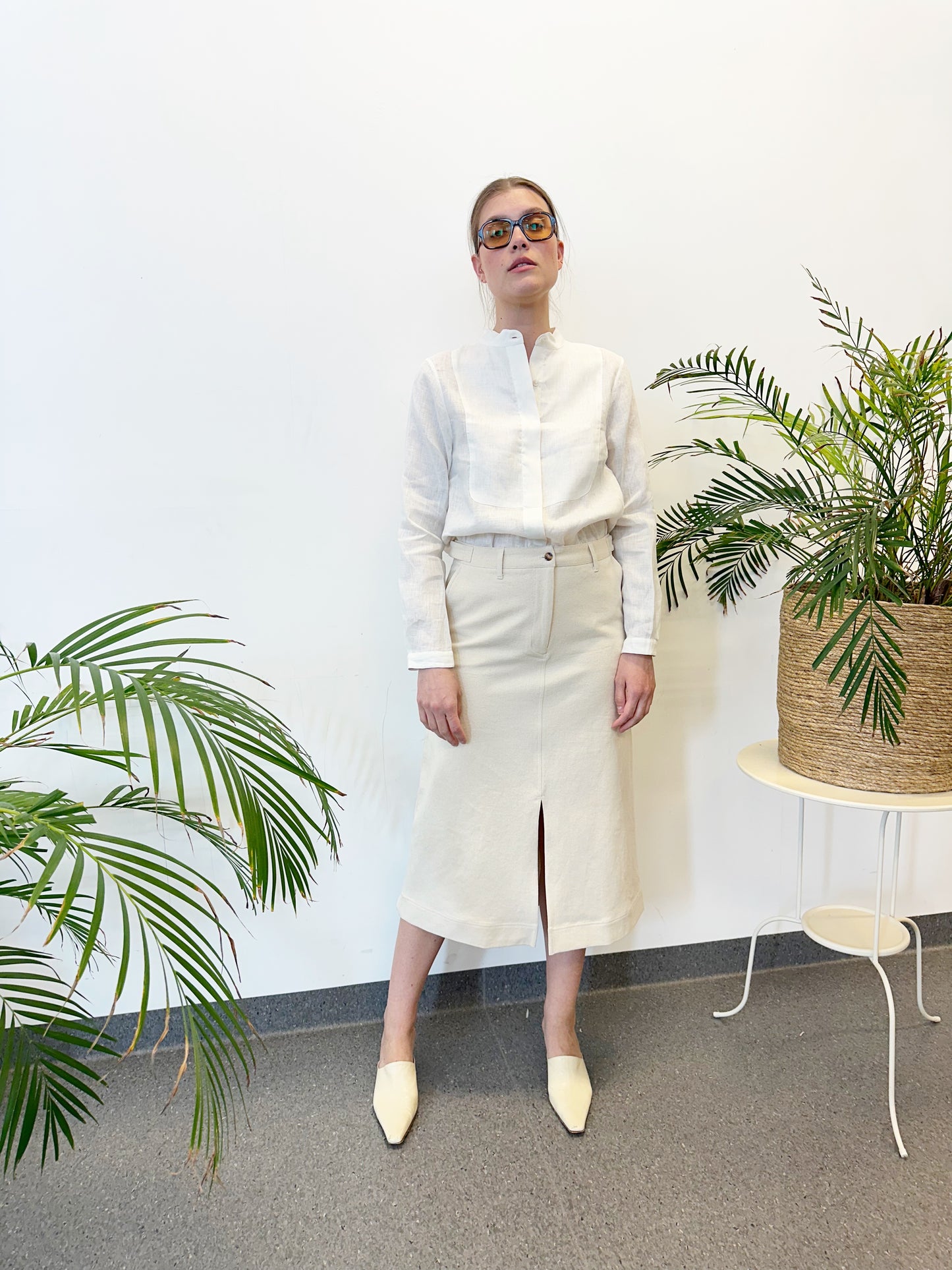 Skirt Twill Off-White Re-