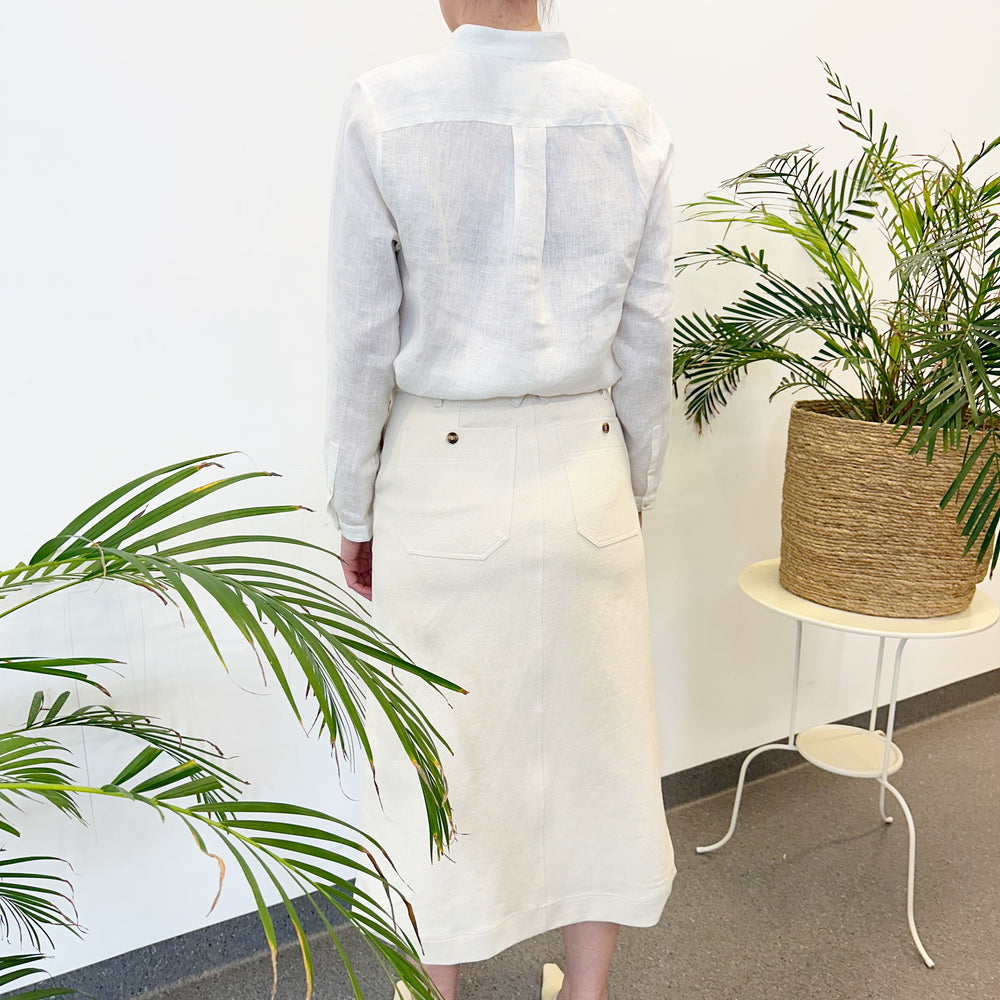 Skirt Twill Off-White Re-