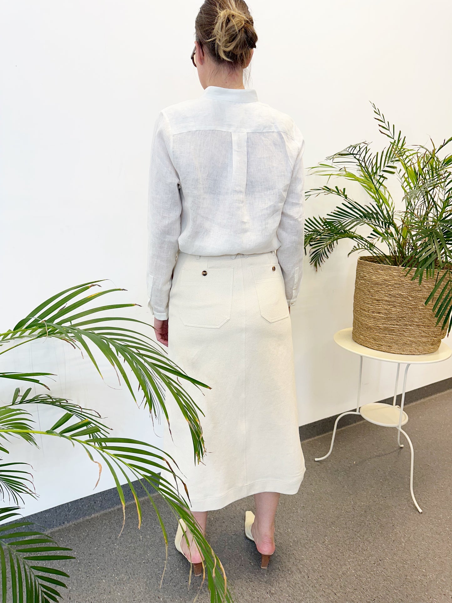 Skirt Twill Off-White Re-