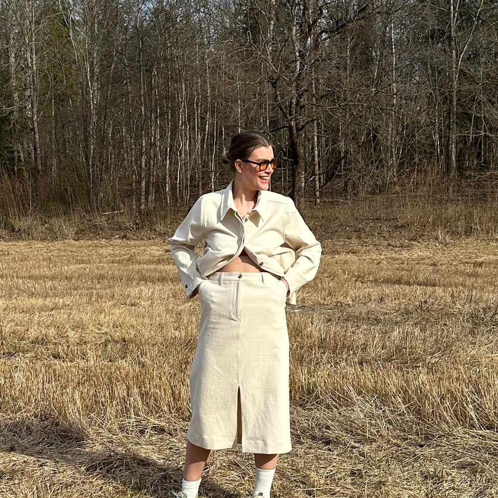Skirt Twill Off-White Re-