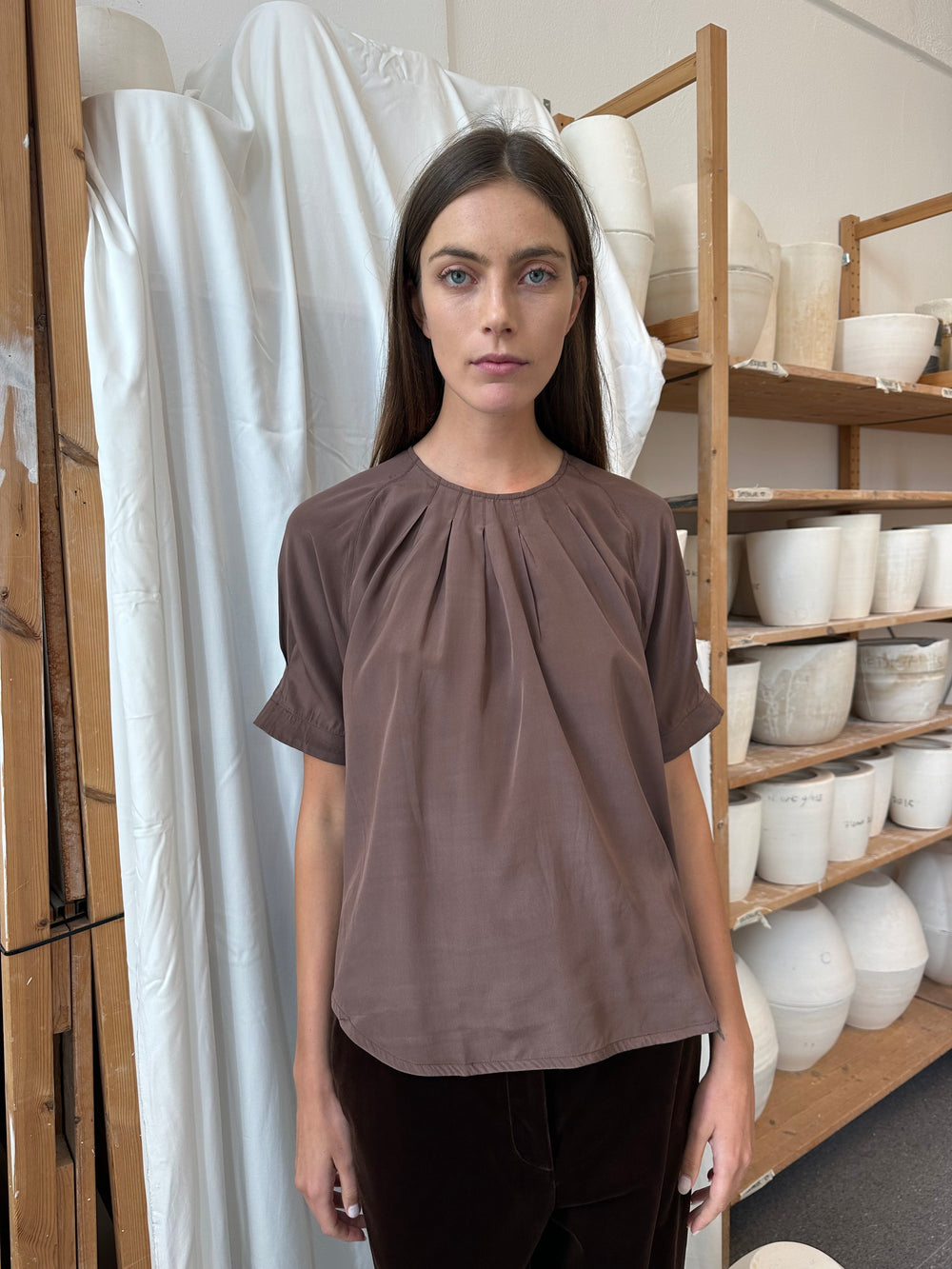 Top Puff Silk Brown Re-