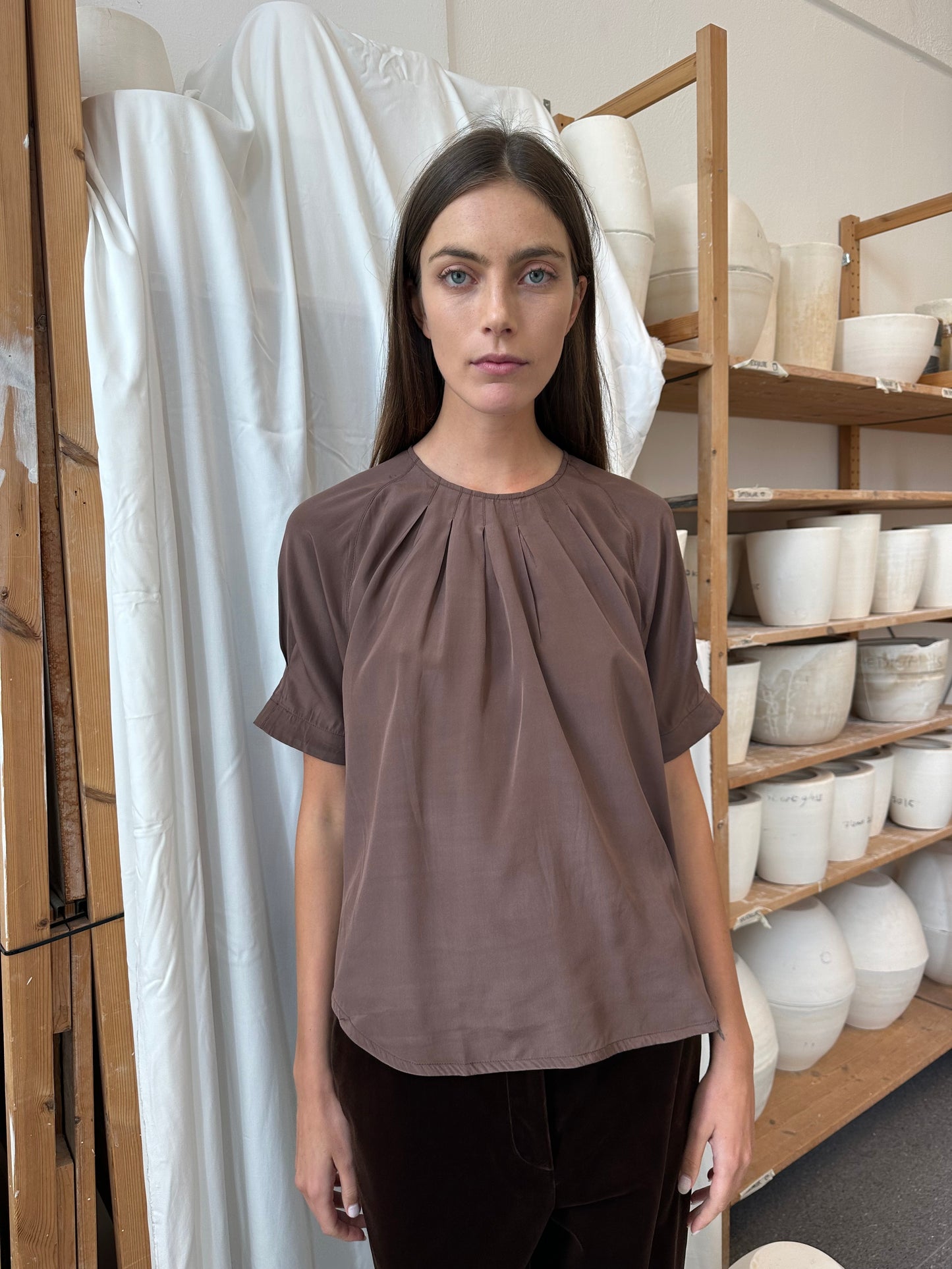 Top Puff Silk Brown Re-