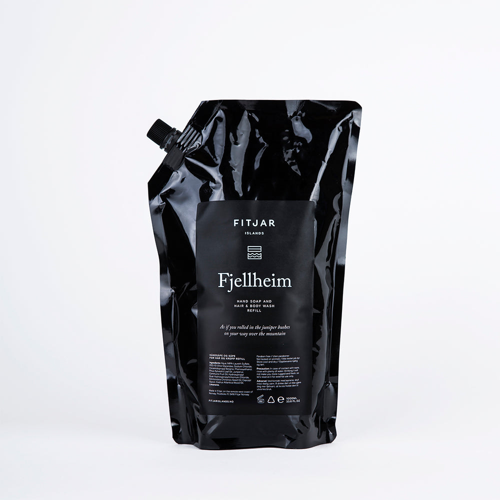 Fitjar Fjellheim Håndsåpe og Såpe for Hår og Kropp 1L Refill