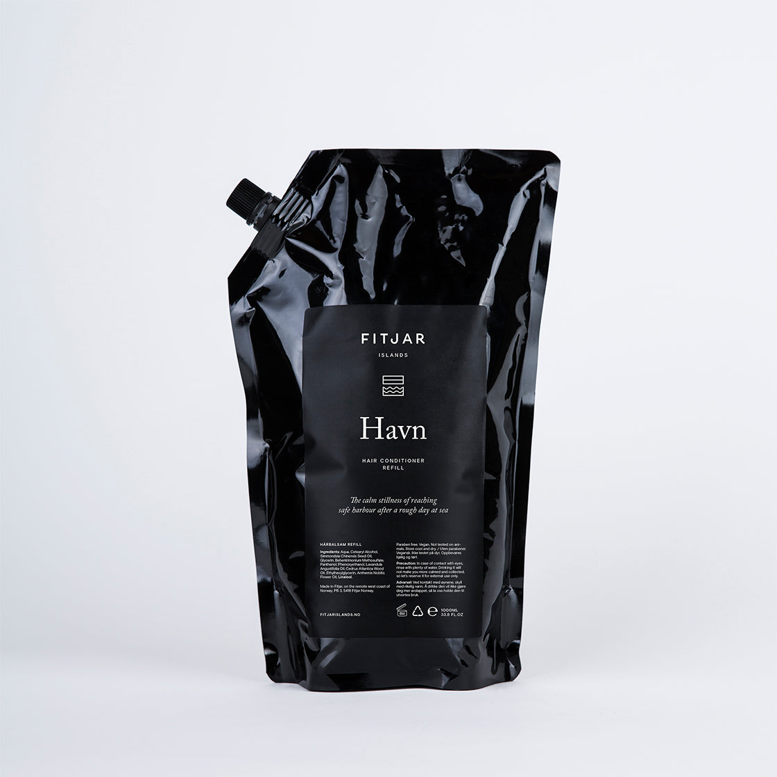 Fitjar Havn Håndsåpe og Såpe for Hår og Kropp 1L Refill