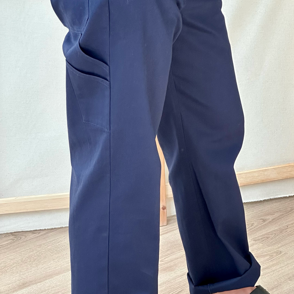Pant Carpenter Cotton Blue Re-