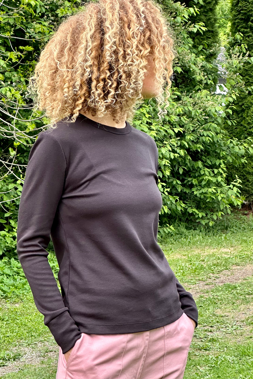 Top Long Sleeve Black Re-