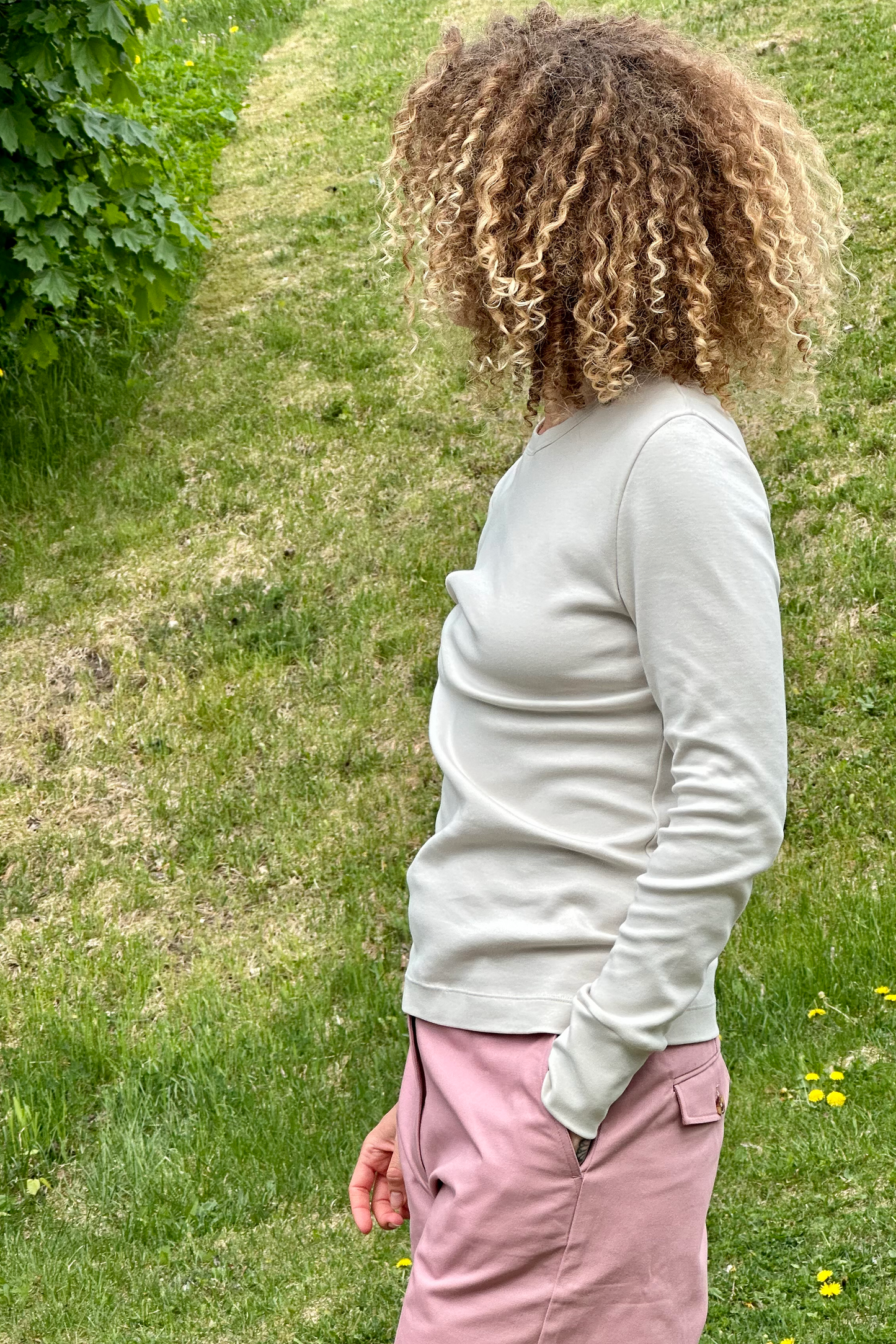 Top Long Sleeve Ecru Re-