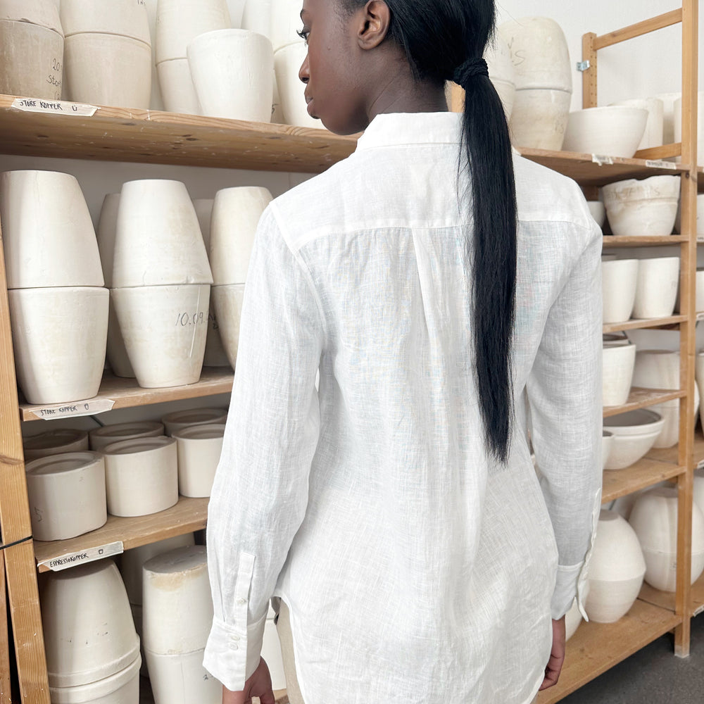 
                      
                        Shirt Linen White Re-
                      
                    