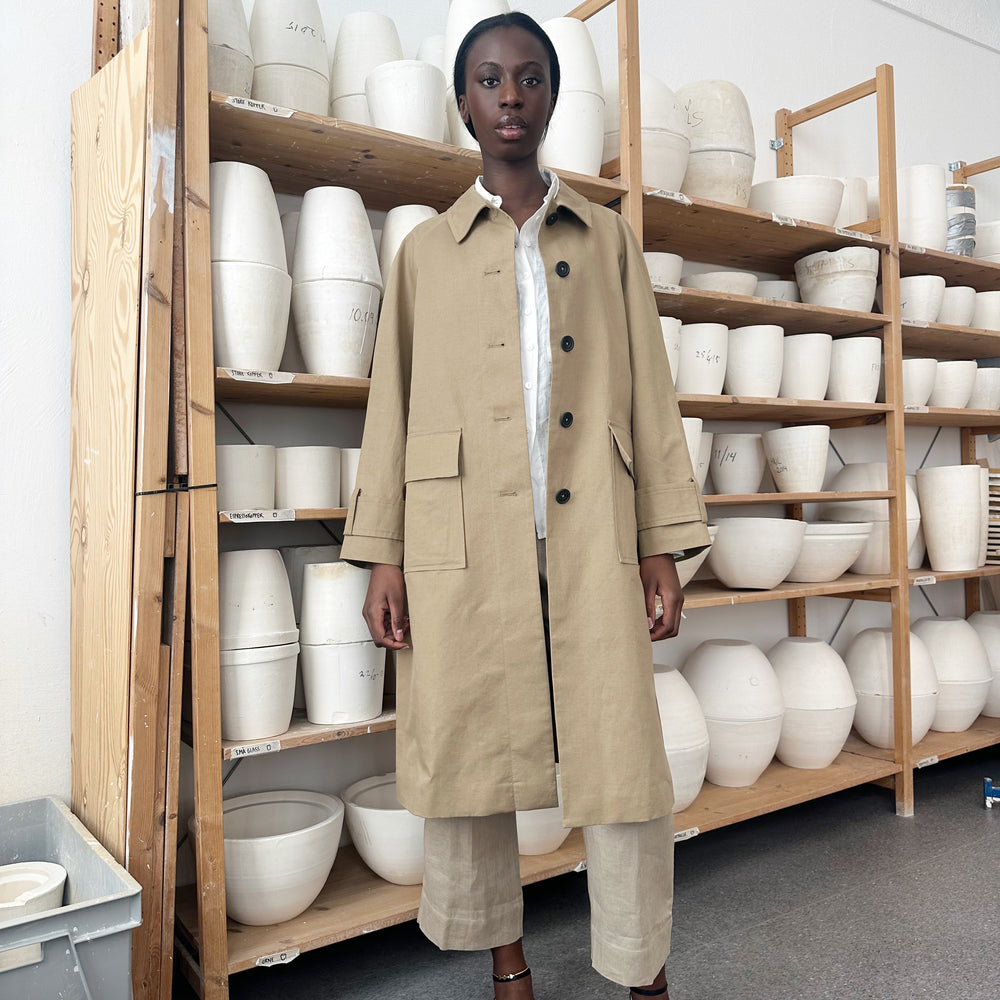 Trench 1 Beige Re-