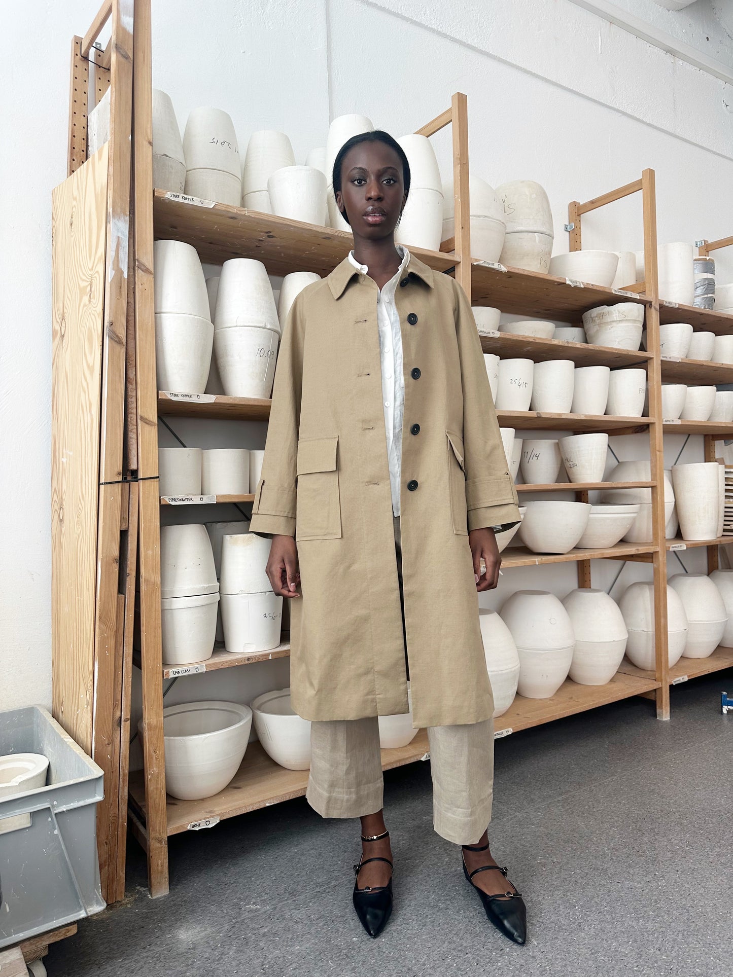 Trench 1 Beige Re-