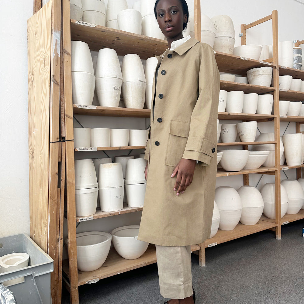 Trench 1 Beige Re-