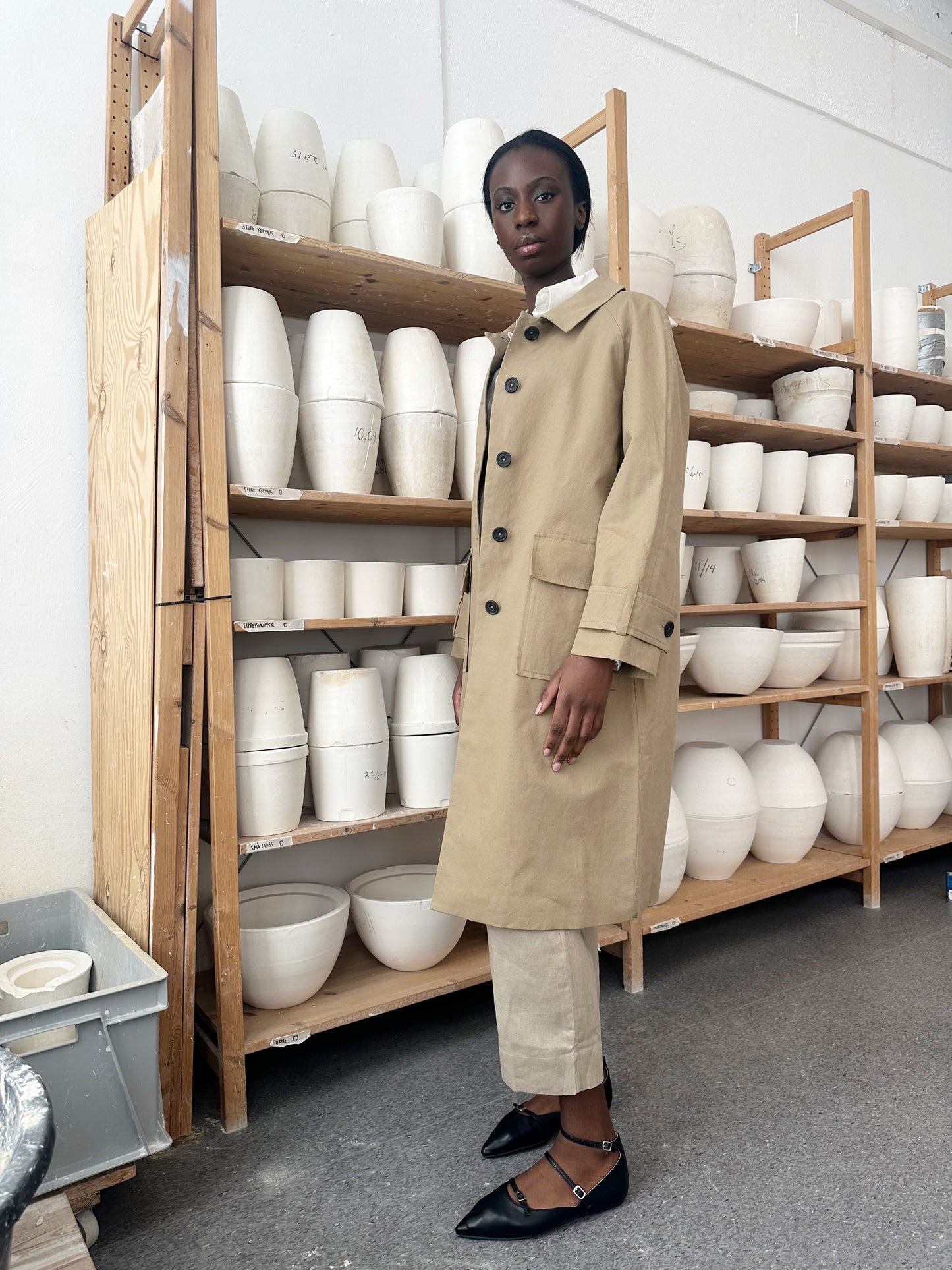 Trench 1 Beige Re-