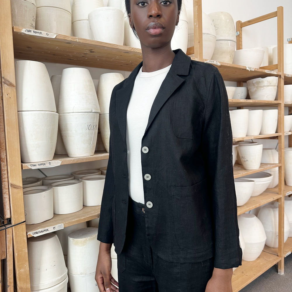 Blazer Thao Linen Black Re-