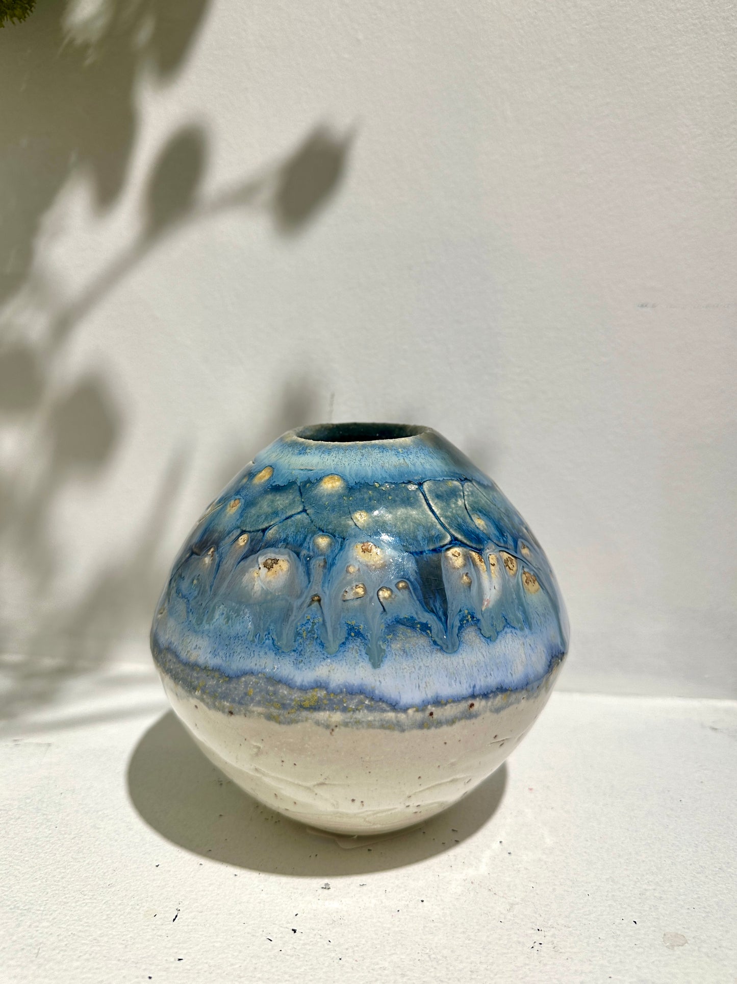 Vase Perle Liten Blå 03