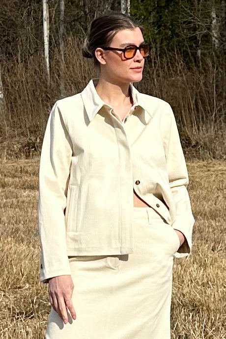 Jacket Short Twill Off-White Re-