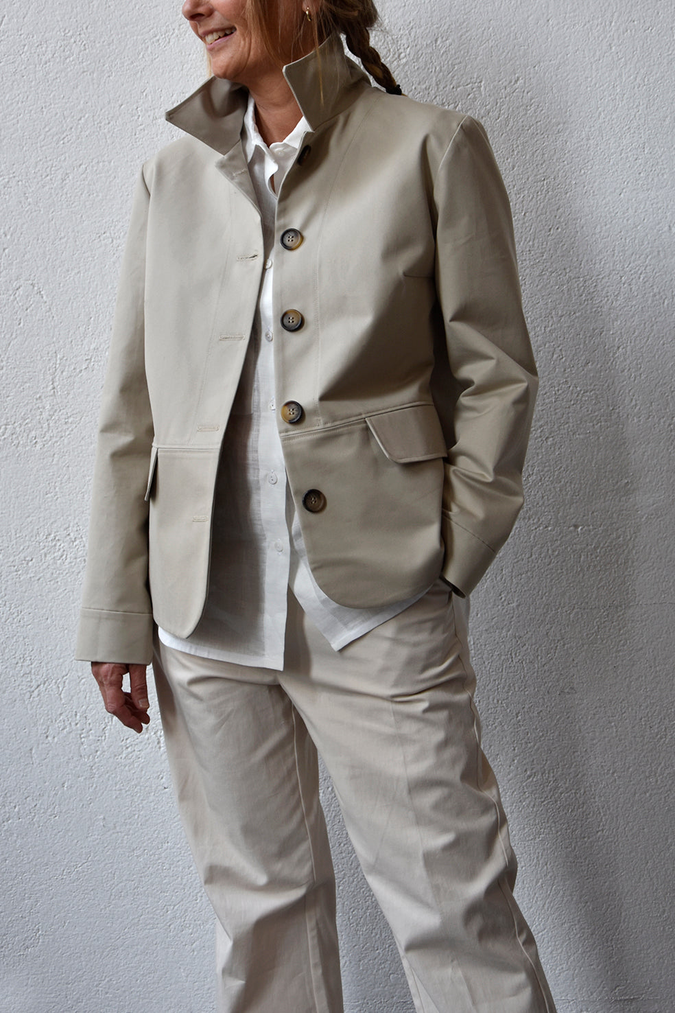 Jakke Worker Twill Sand