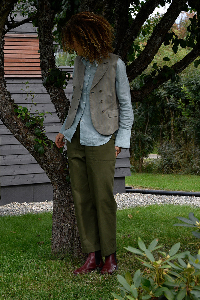 Pant Worker Green Re-