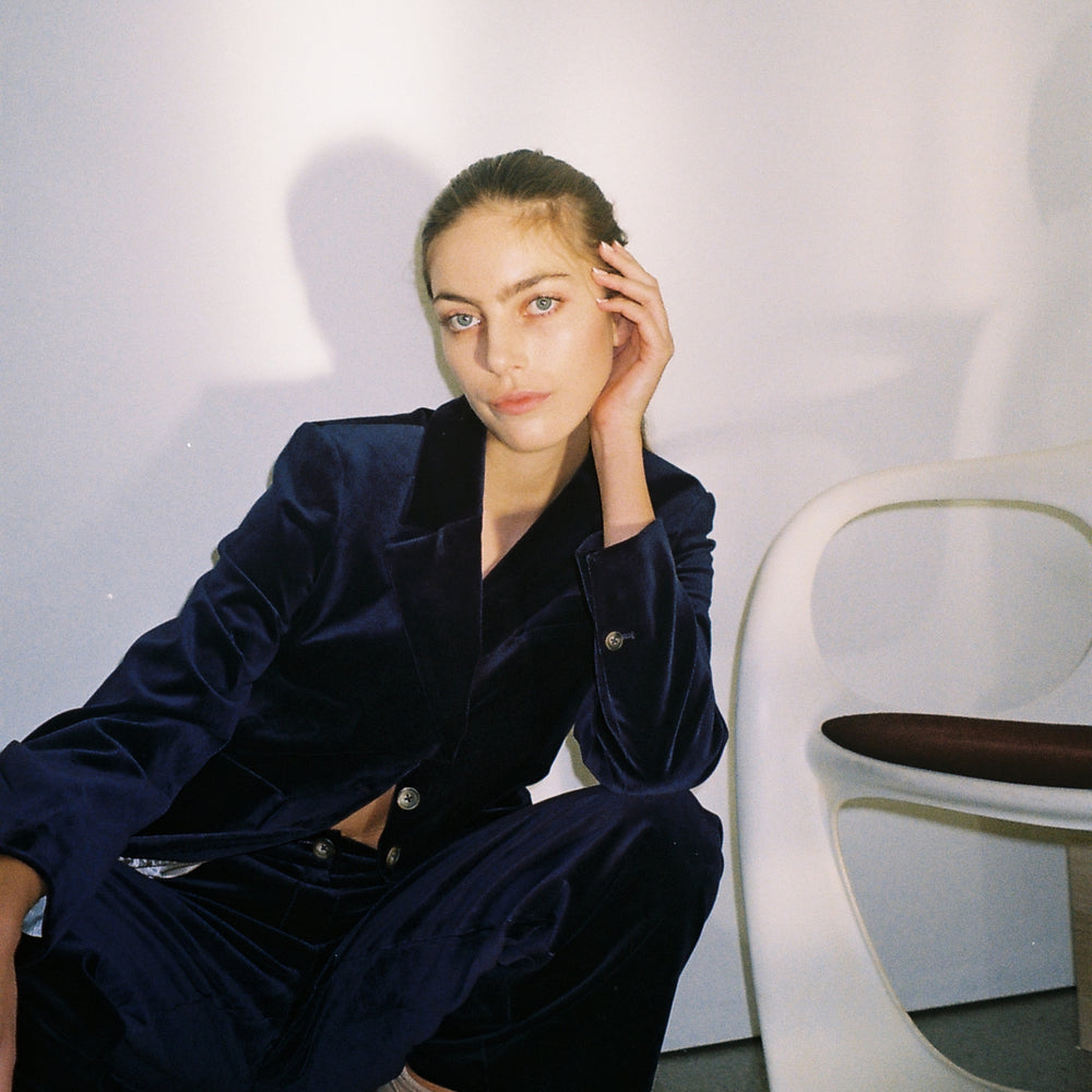 
                      
                        Pant Wide 2 Velvet Blue Re-
                      
                    