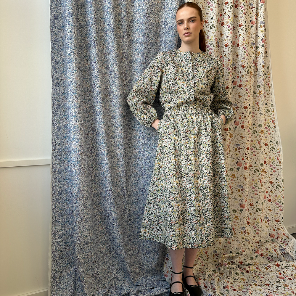 Skjørt Sommer Liberty Blåbær
