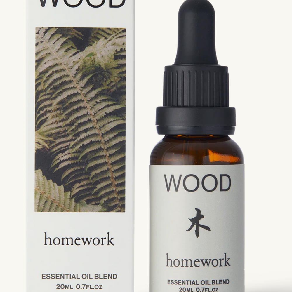 Wood Essential Oil Blend Homeworks