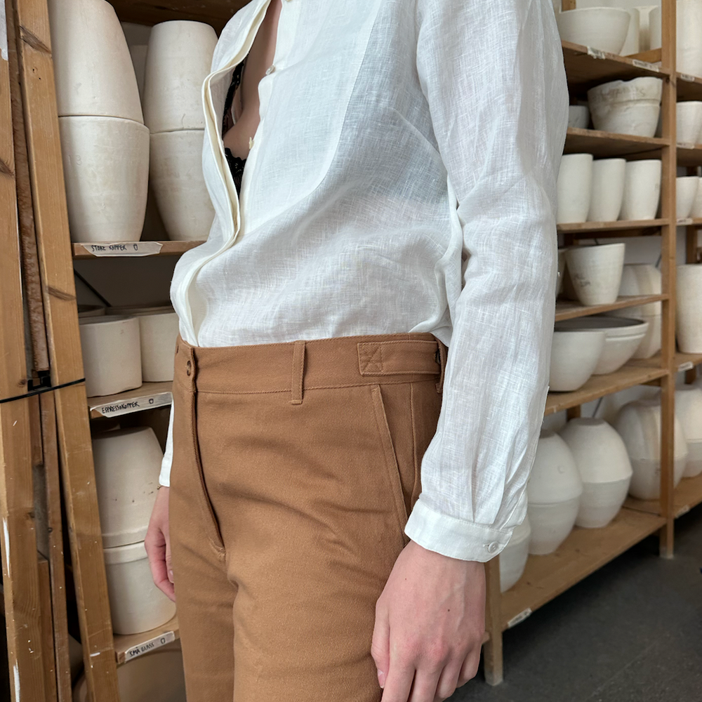 
                      
                        Pant Wide Twill Camel Re-
                      
                    