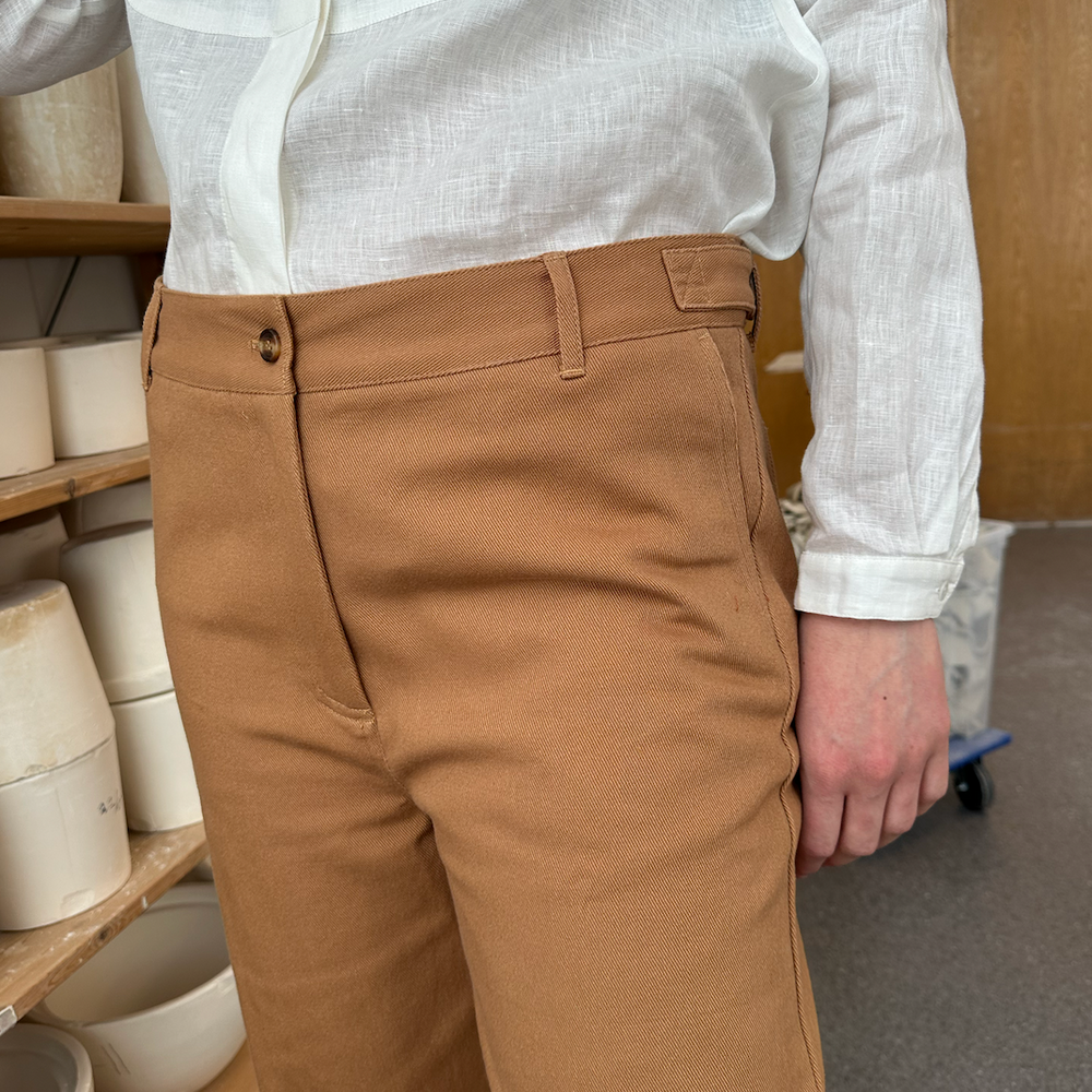 
                      
                        Pant Wide Twill Camel Re-
                      
                    