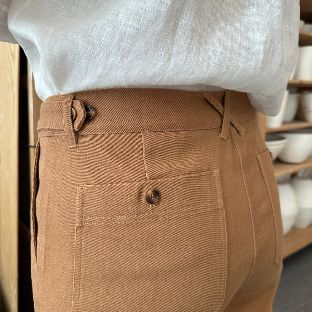 
                      
                        Pant Wide Twill Camel Re-
                      
                    