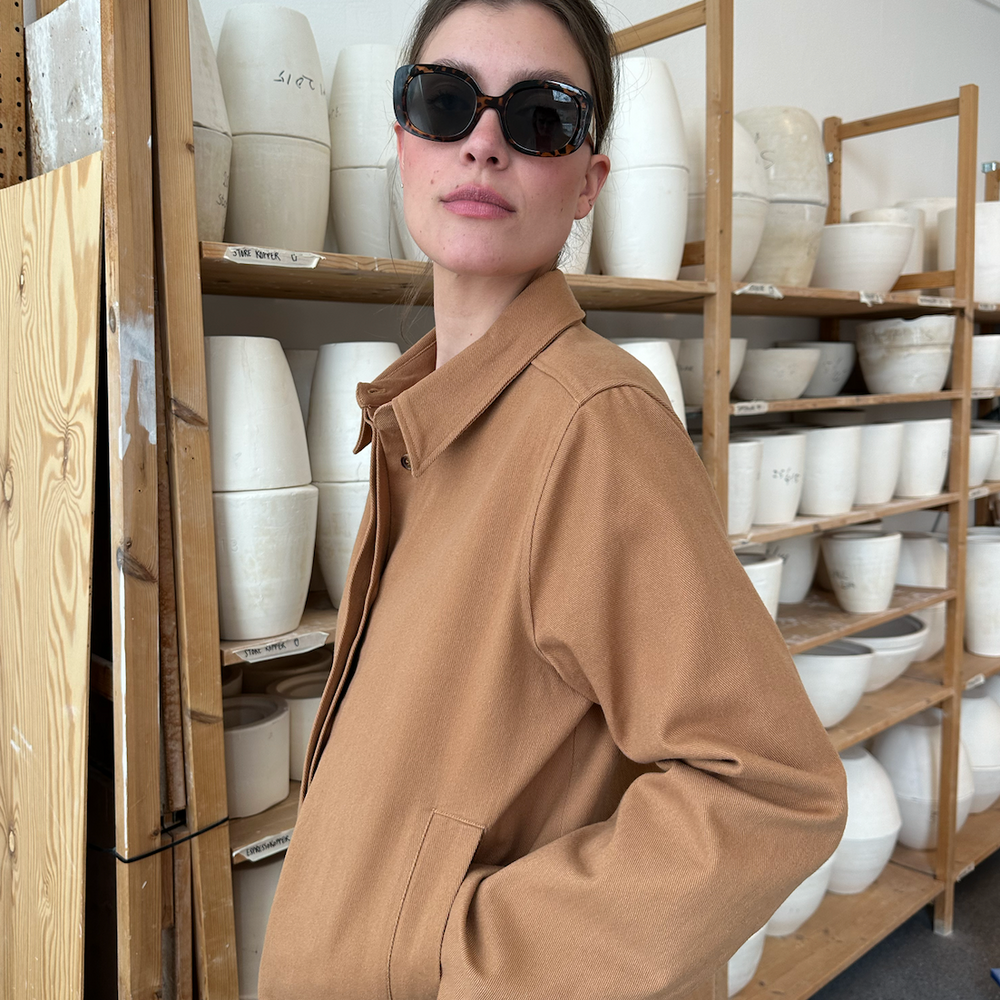 
                      
                        Jacket Short Twill Camel Re-
                      
                    
