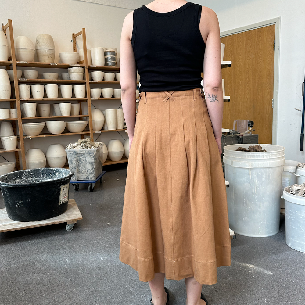 
                      
                        Skirt Pleated Twill Camel Re-
                      
                    