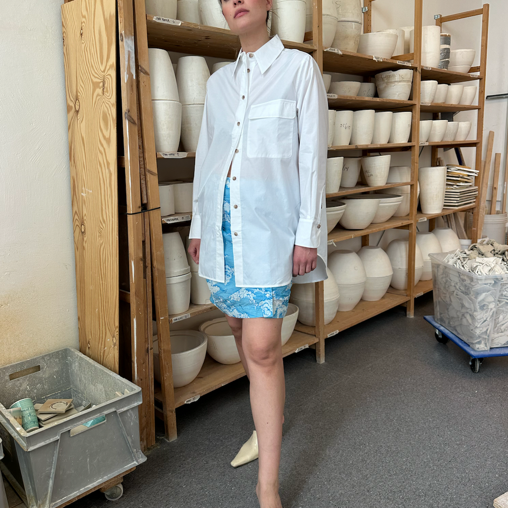 ILAG Skogfiol Skirt blue cloud print