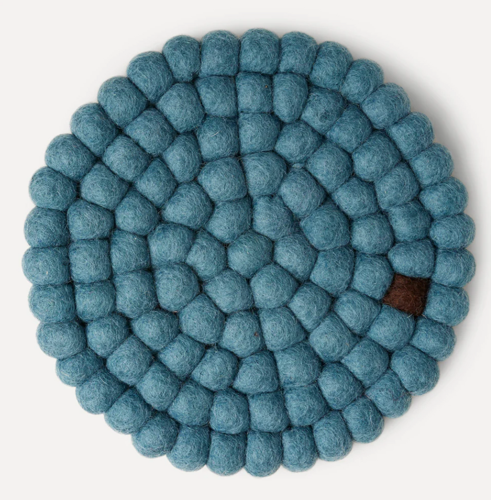 UND Wooldot CoasterIsblå/kaffe