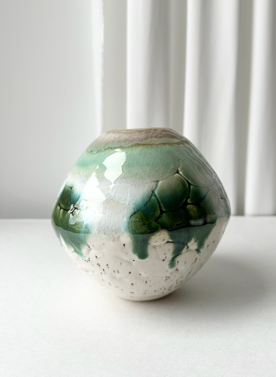 Vase Perle Liten Grønn 02