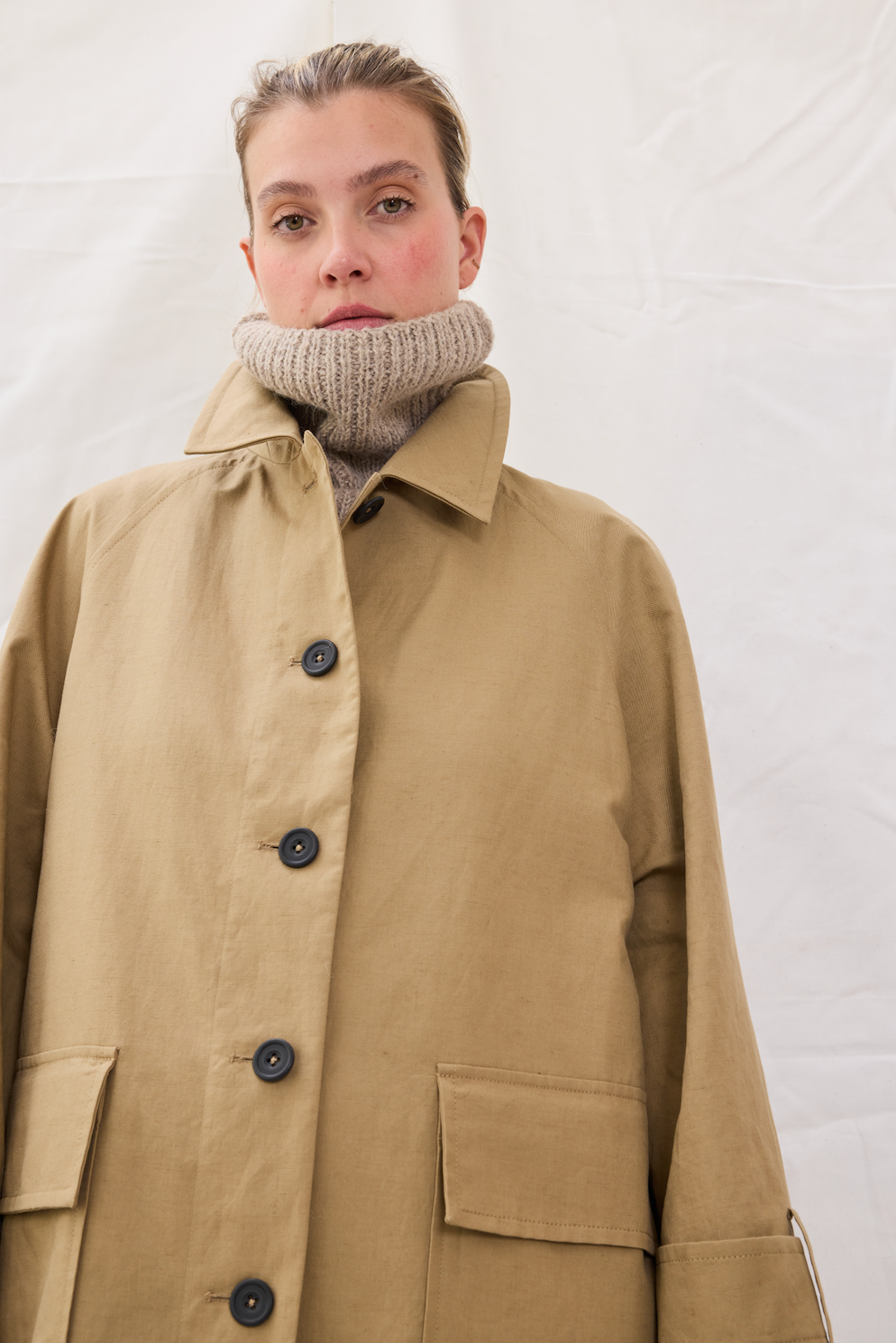 Trench 1 Beige Re-
