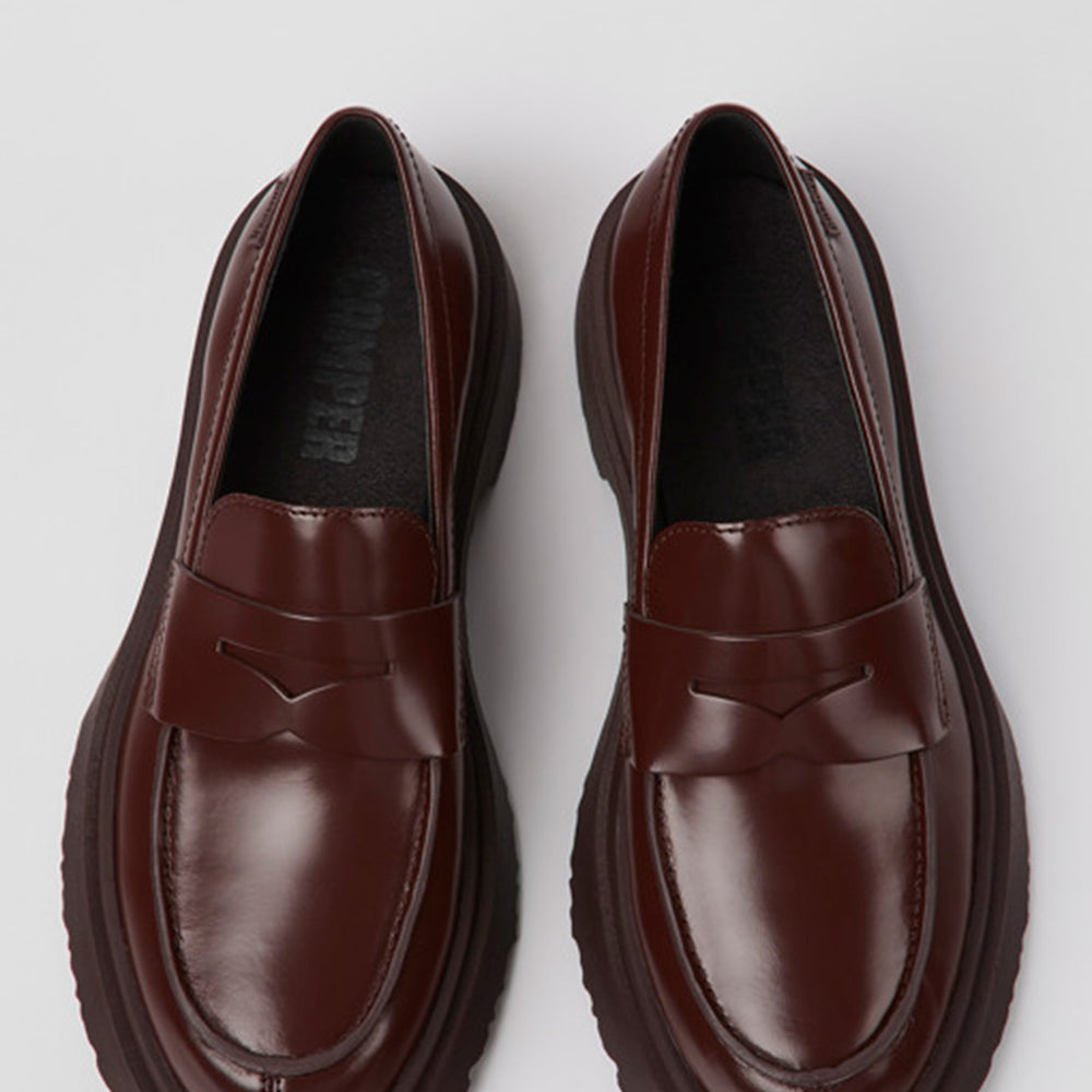 Sko Camper Loafers Walden Burgunder
