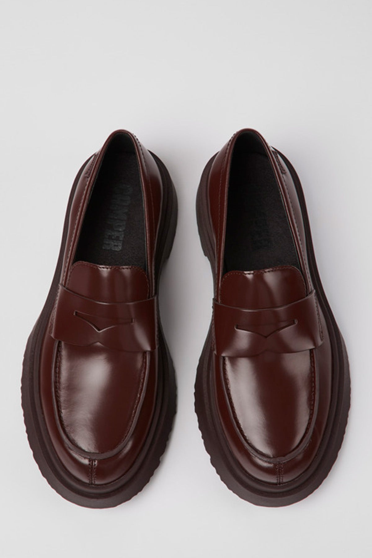Sko Camper Loafers Walden Burgunder