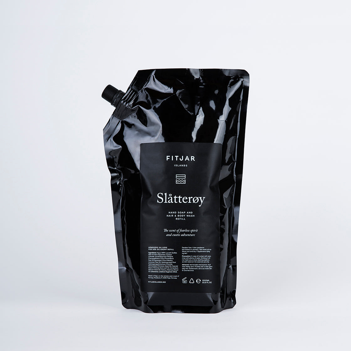 Fitjar Slåtterøy Håndsåpe og Såpe for Hår og Kropp 1L Refill