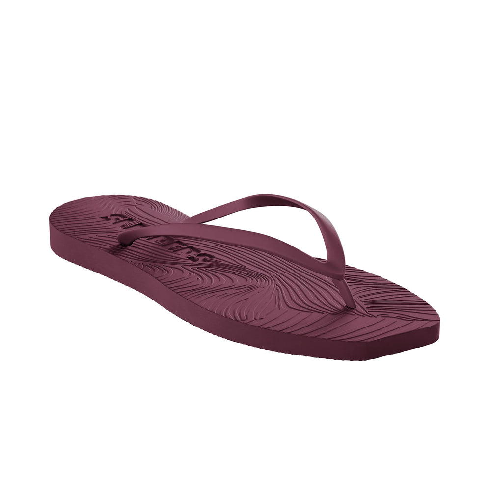 Sleepers Tapered Flip Flop Burgundy