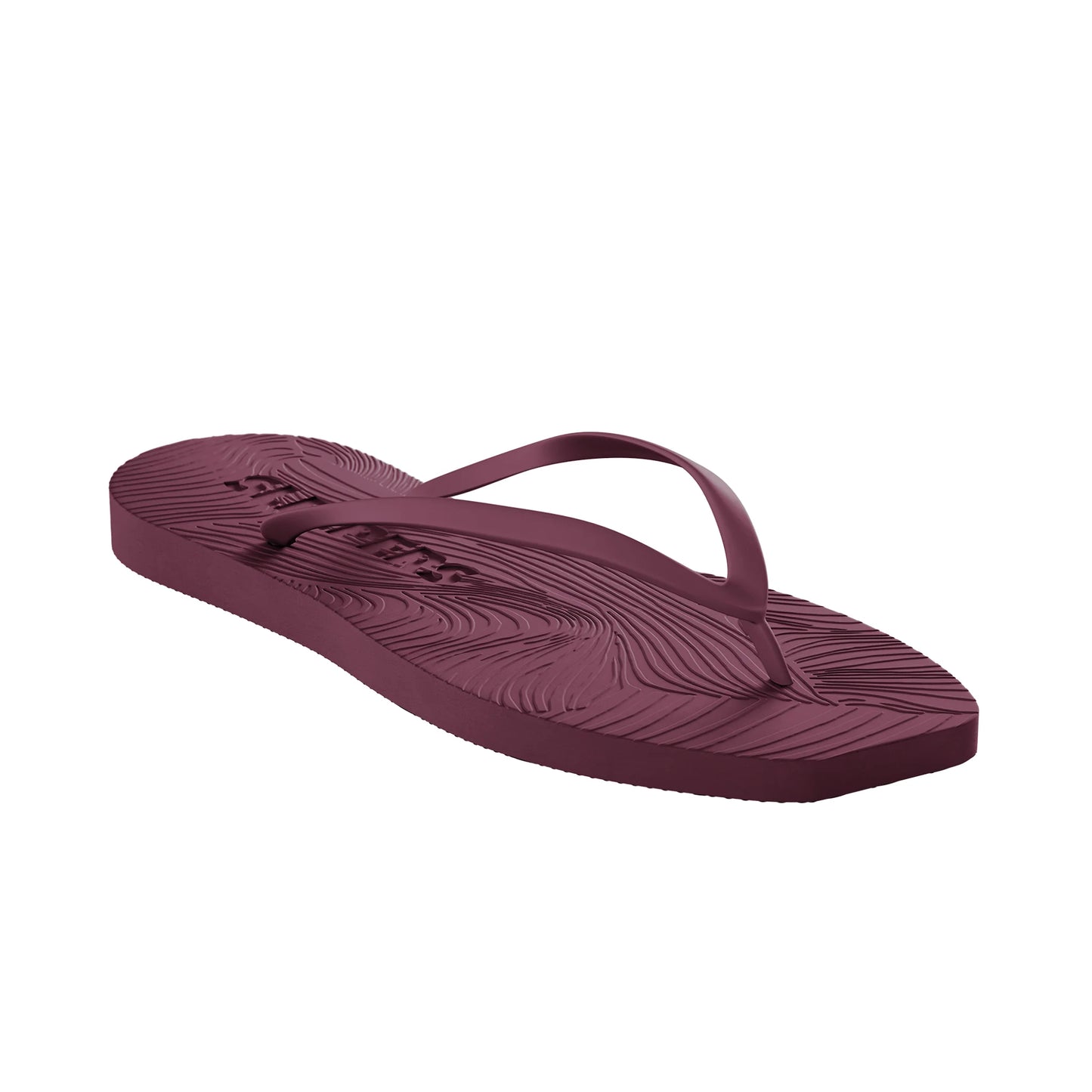 Sleepers Tapered Flip Flop Burgundy