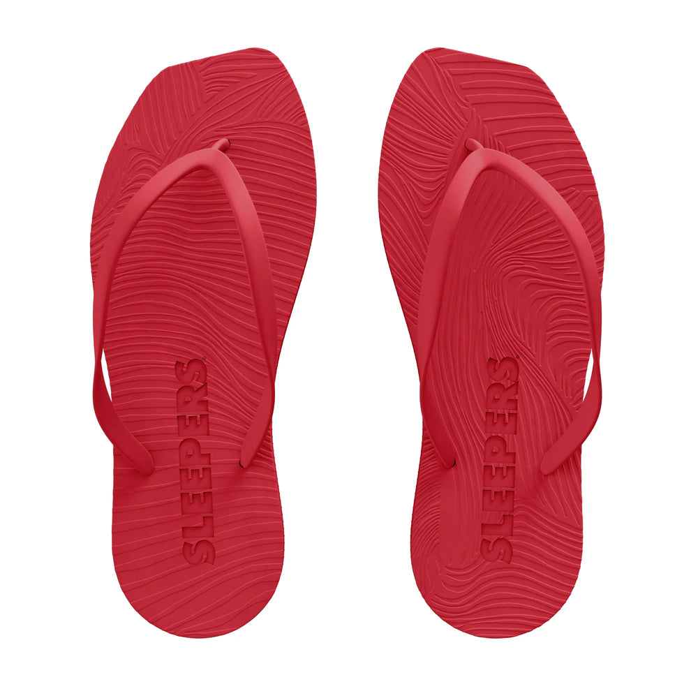 Sleepers Tapered Flip Flop Red