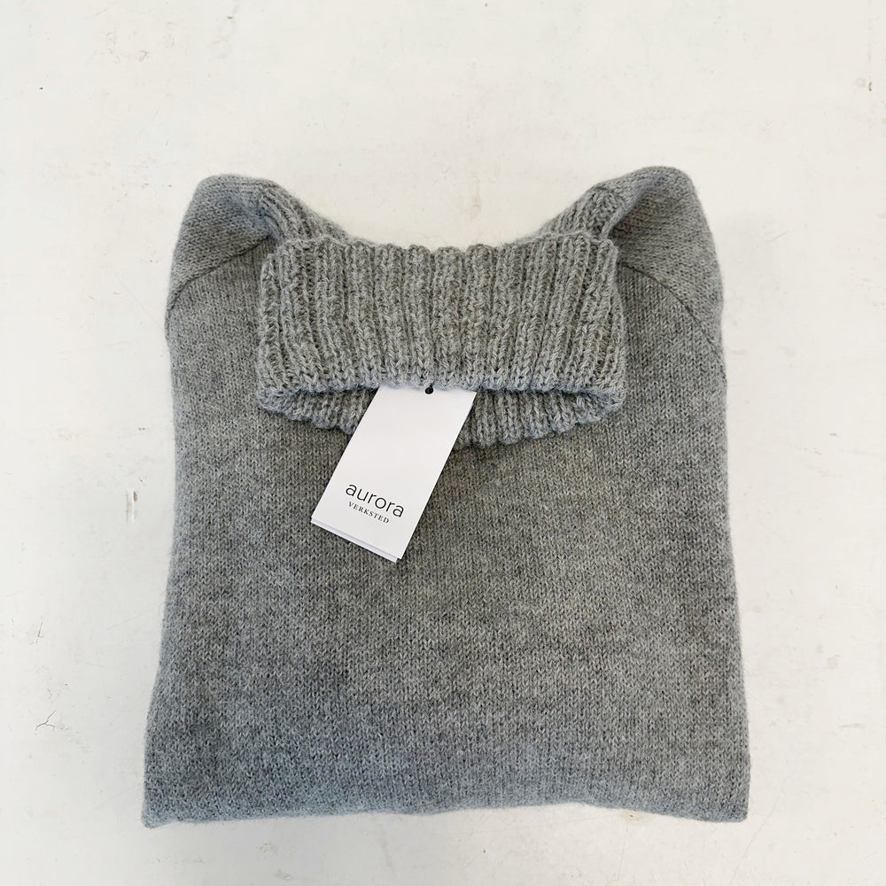 Genser Ragland Cosy Alpakka Lys Gråmel